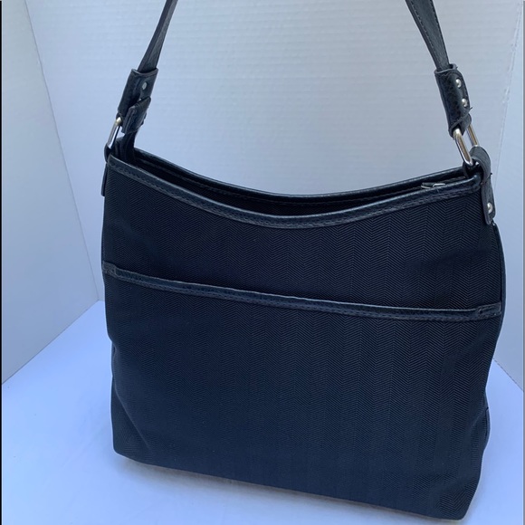 Étienne Aigner Black Canvas Shoulder Bag - Picture 4 of 12